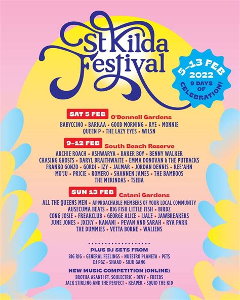 st kilda festival 2023 lineup